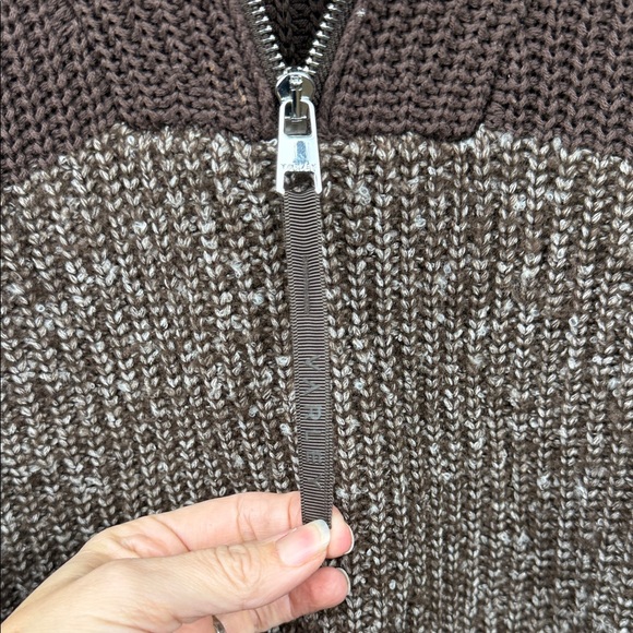VARLEY Willard long sleeve sweater in coffee bean 1/2 zip small euc - Picture 8 of 14